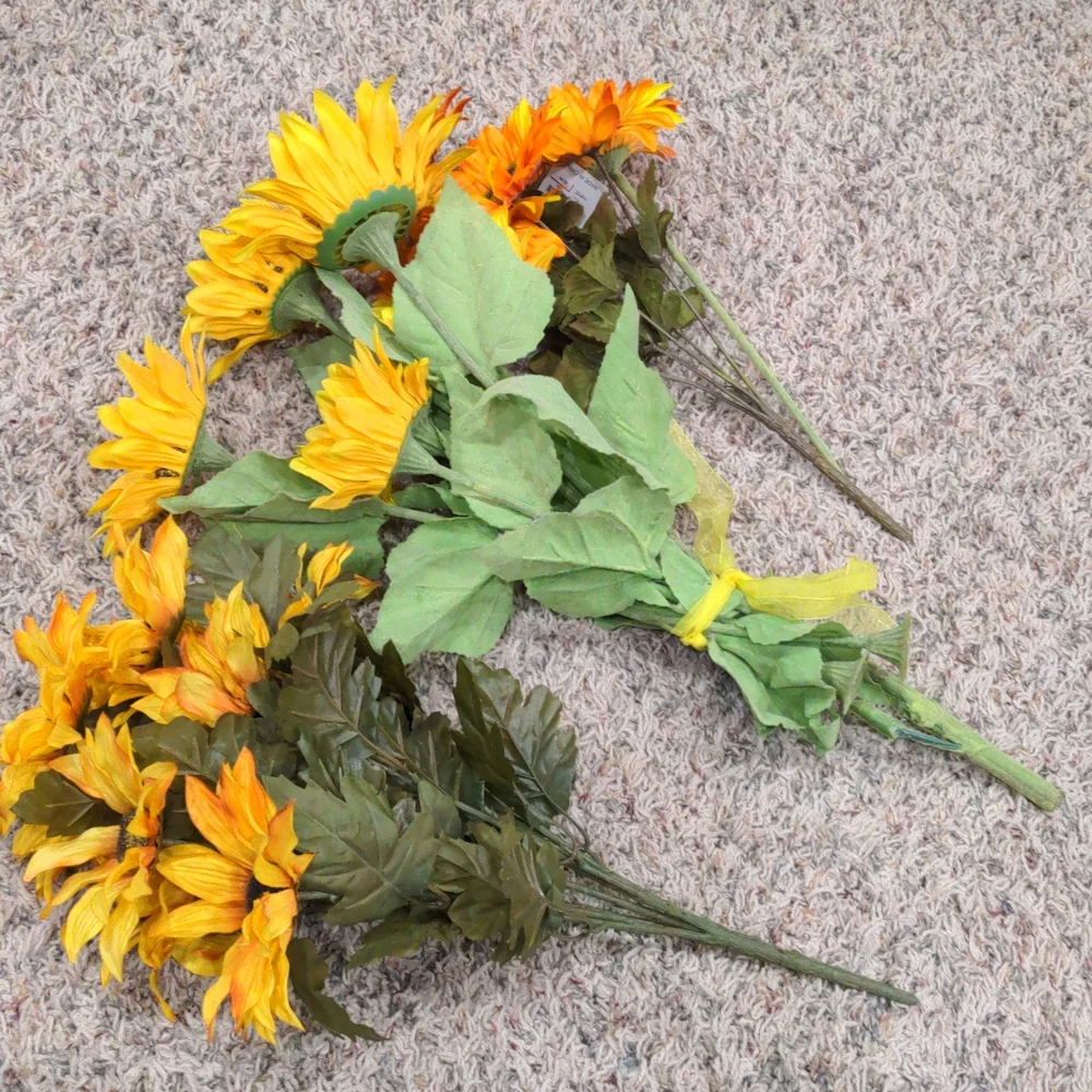 Faux sunflowers bundles